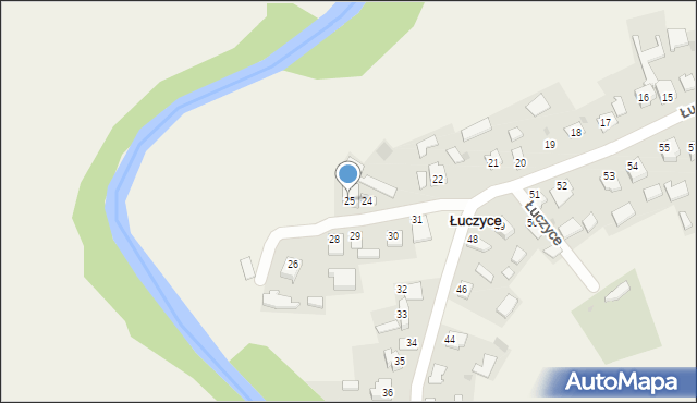 Łuczyce, Łuczyce, 25, mapa Łuczyce