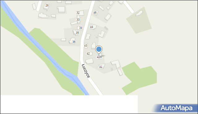 Łuczyce, Łuczyce, 42A, mapa Łuczyce