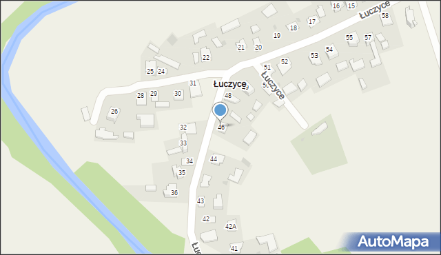 Łuczyce, Łuczyce, 46, mapa Łuczyce
