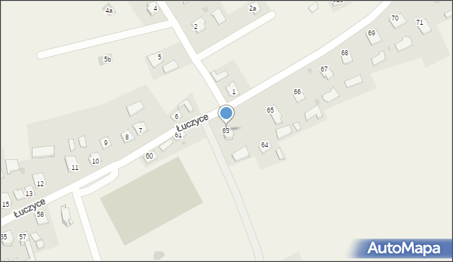 Łuczyce, Łuczyce, 63, mapa Łuczyce