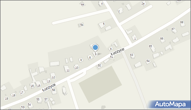 Łuczyce, Łuczyce, 7, mapa Łuczyce