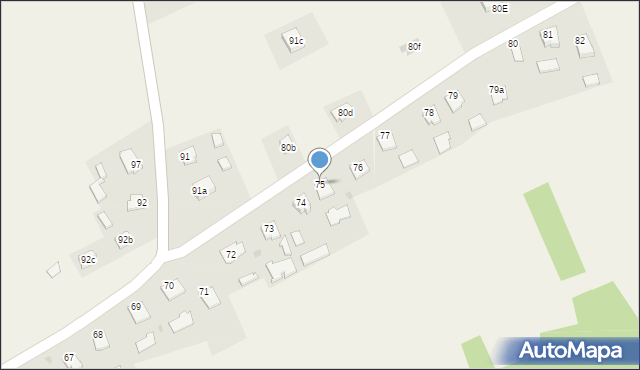 Łuczyce, Łuczyce, 75, mapa Łuczyce