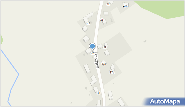 Łuczyna, Łuczyna, 40, mapa Łuczyna