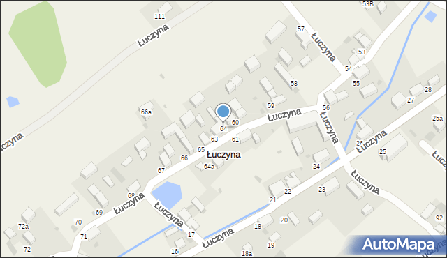 Łuczyna, Łuczyna, 64, mapa Łuczyna