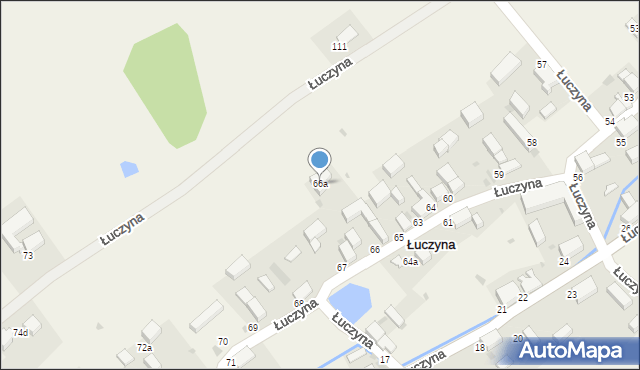 Łuczyna, Łuczyna, 66a, mapa Łuczyna