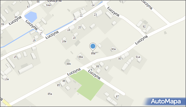 Łuczyna, Łuczyna, 89a, mapa Łuczyna