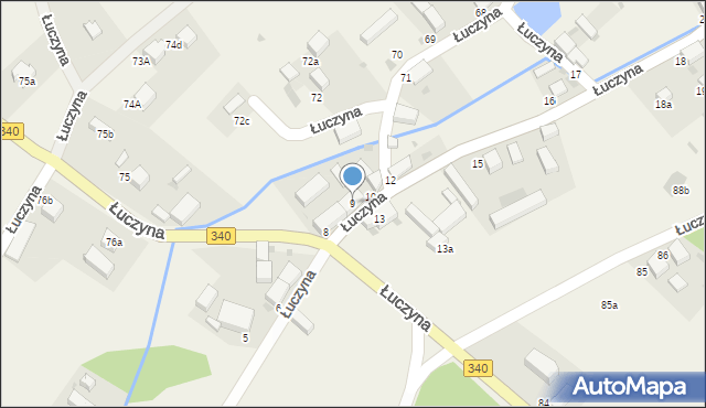 Łuczyna, Łuczyna, 9, mapa Łuczyna