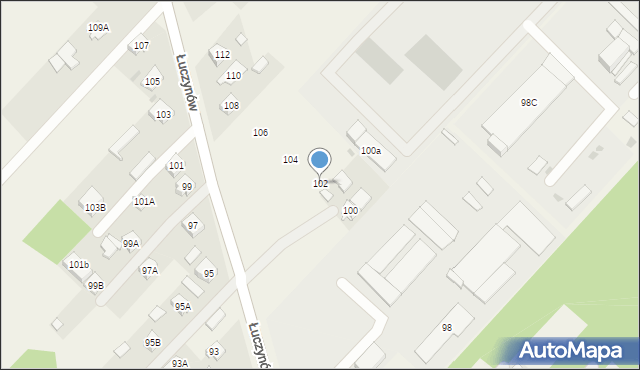 Łuczynów, Łuczynów, 102, mapa Łuczynów