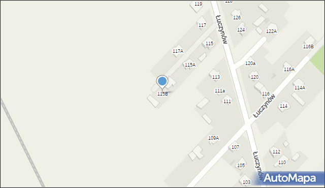 Łuczynów, Łuczynów, 115B, mapa Łuczynów
