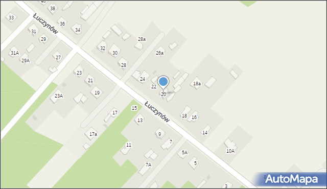 Łuczynów, Łuczynów, 20, mapa Łuczynów