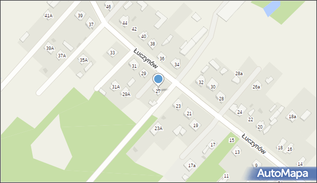 Łuczynów, Łuczynów, 27, mapa Łuczynów