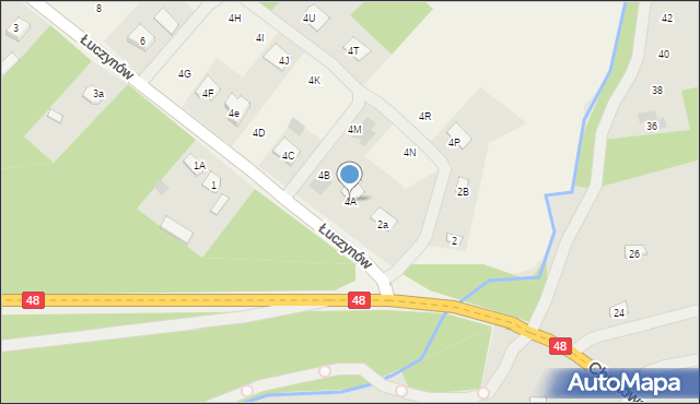 Łuczynów, Łuczynów, 4A, mapa Łuczynów