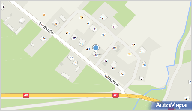 Łuczynów, Łuczynów, 4C, mapa Łuczynów