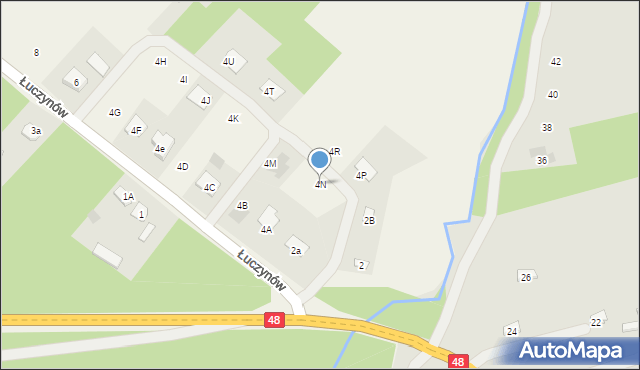 Łuczynów, Łuczynów, 4N, mapa Łuczynów