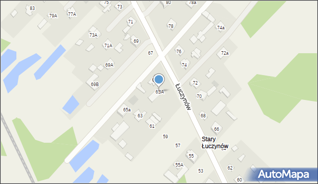 Łuczynów, Łuczynów, 63A, mapa Łuczynów