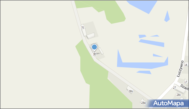 Łuczywno, Łuczywno, 30, mapa Łuczywno