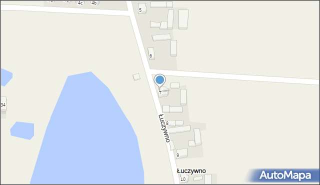 Łuczywno, Łuczywno, 7, mapa Łuczywno