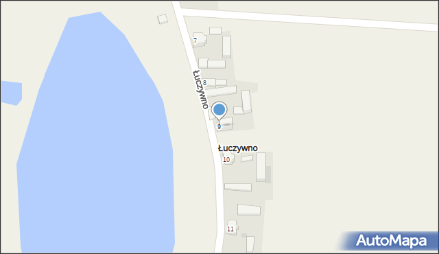 Łuczywno, Łuczywno, 9, mapa Łuczywno