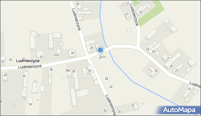 Ludmierzyce, Ludmierzyce, 27, mapa Ludmierzyce