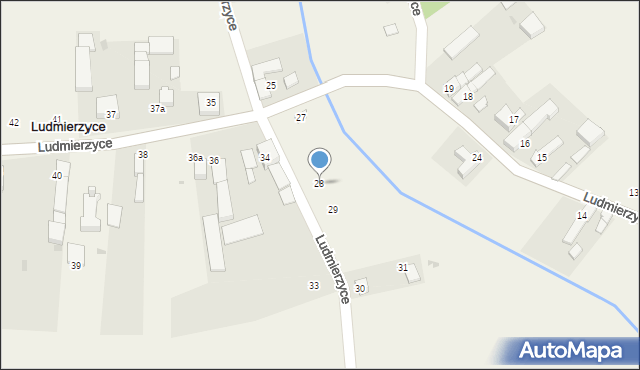 Ludmierzyce, Ludmierzyce, 28, mapa Ludmierzyce