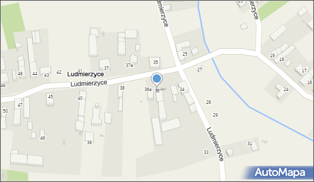 Ludmierzyce, Ludmierzyce, 36, mapa Ludmierzyce