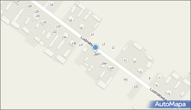 Ludmiłówka, Ludmiłówka, 139, mapa Ludmiłówka