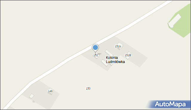 Ludmiłówka, Ludmiłówka, 151, mapa Ludmiłówka