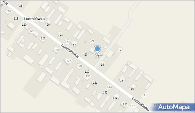 Ludmiłówka, Ludmiłówka, 19, mapa Ludmiłówka