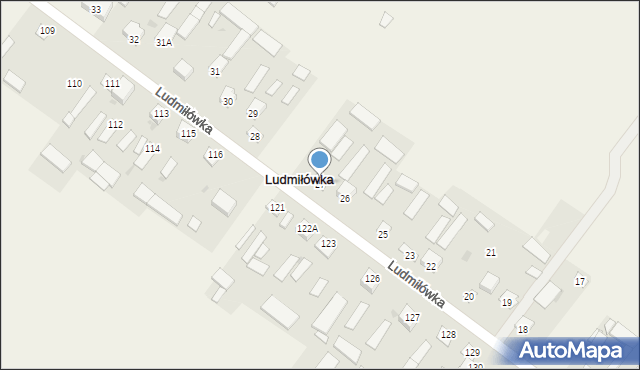 Ludmiłówka, Ludmiłówka, 27, mapa Ludmiłówka