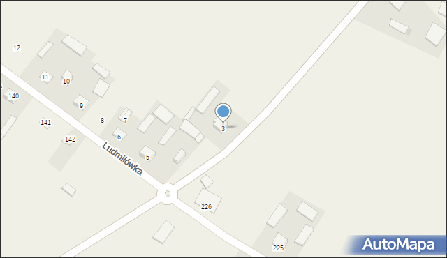 Ludmiłówka, Ludmiłówka, 3, mapa Ludmiłówka