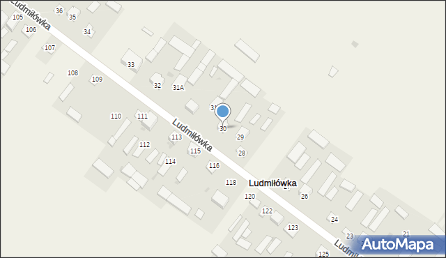 Ludmiłówka, Ludmiłówka, 30, mapa Ludmiłówka