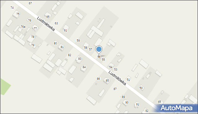 Ludmiłówka, Ludmiłówka, 56, mapa Ludmiłówka