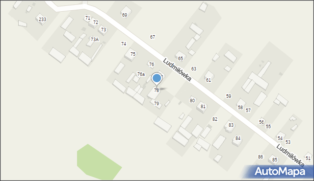 Ludmiłówka, Ludmiłówka, 78, mapa Ludmiłówka