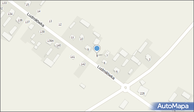 Ludmiłówka, Ludmiłówka, 8, mapa Ludmiłówka
