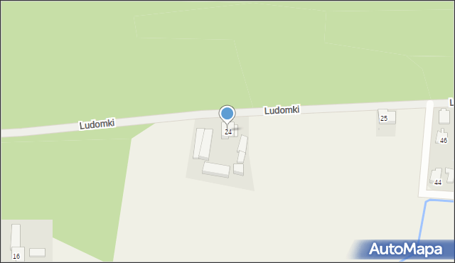 Ludomki, Ludomki, 24, mapa Ludomki