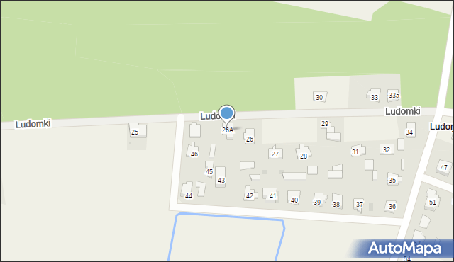 Ludomki, Ludomki, 26A, mapa Ludomki