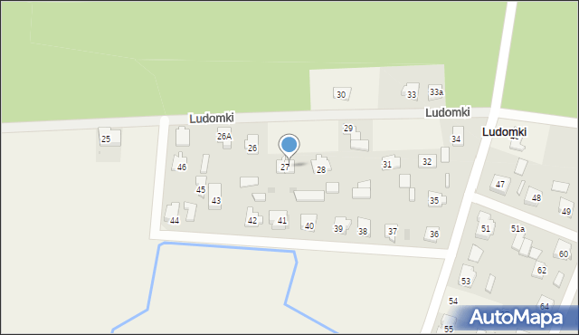 Ludomki, Ludomki, 27A, mapa Ludomki