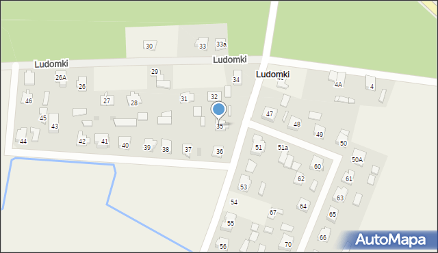 Ludomki, Ludomki, 35, mapa Ludomki