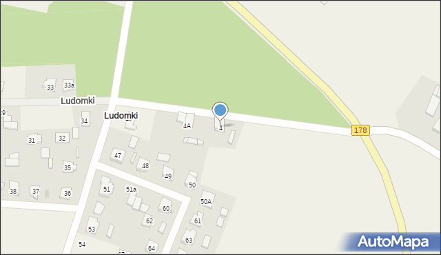 Ludomki, Ludomki, 4, mapa Ludomki