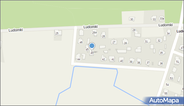 Ludomki, Ludomki, 43, mapa Ludomki