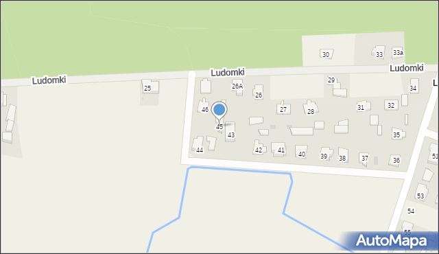 Ludomki, Ludomki, 45, mapa Ludomki