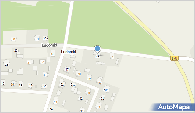 Ludomki, Ludomki, 4A, mapa Ludomki