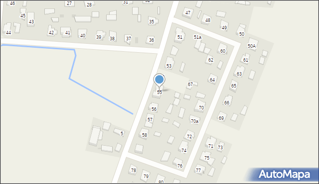Ludomki, Ludomki, 55, mapa Ludomki