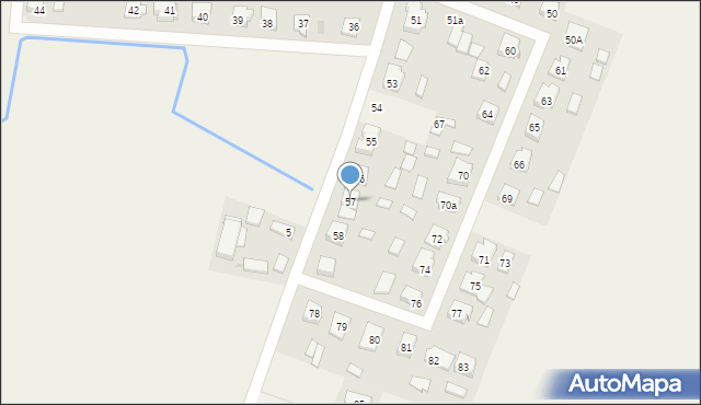 Ludomki, Ludomki, 57, mapa Ludomki