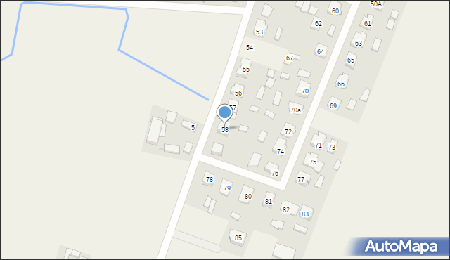 Ludomki, Ludomki, 58, mapa Ludomki