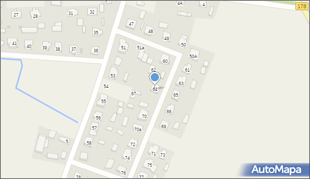 Ludomki, Ludomki, 64, mapa Ludomki