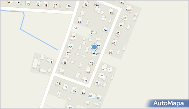 Ludomki, Ludomki, 70a, mapa Ludomki