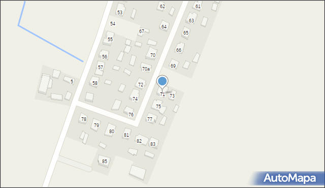 Ludomki, Ludomki, 71, mapa Ludomki