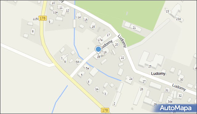 Ludomy, Ludomy, 18, mapa Ludomy