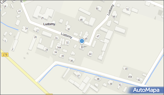Ludomy, Ludomy, 33, mapa Ludomy